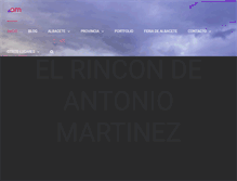 Tablet Screenshot of elrincondeantoniomartinez.es